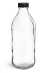 Clear Glass Vinegar Bottles