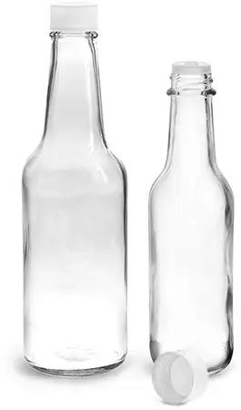 12.5 oz (375 ml) Woozy Round Glass Bottle with Silver Cap