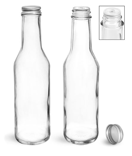 Download Sks Bottle Packaging Glass Bottles 8 Oz Clear Glass Woozy Bottles W Lined Aluminum Caps Orifice Reducers