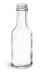 SKS Bottle & Packaging - Glass Bottles, 1.7 oz Clear Glass Woozy Bottle ...