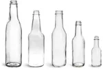 Clear Glass Woozy Bottles (Bulk), Caps NOT Included