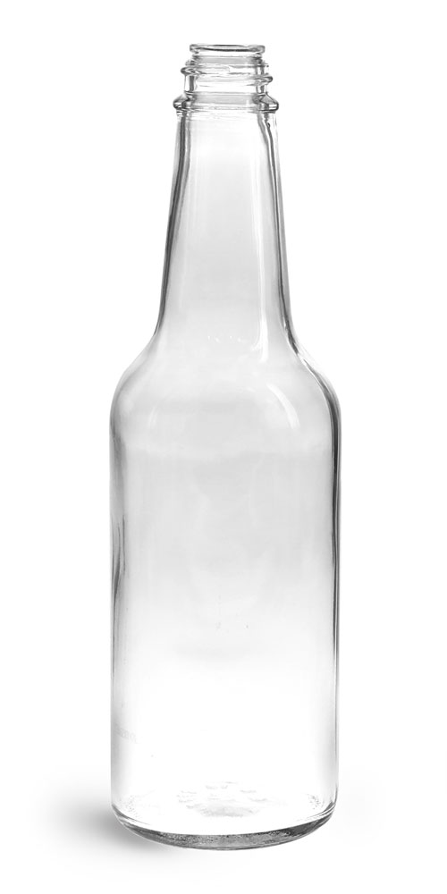 10 oz Clear Glass Woozy Bottles