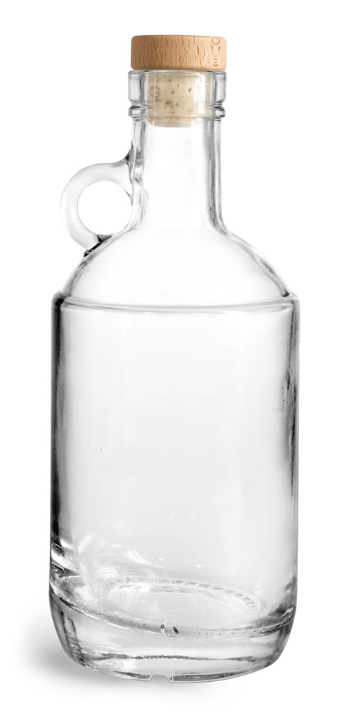SKS Bottle & Packaging 375 ml Glass Bottles, Clear Glass Moonshine