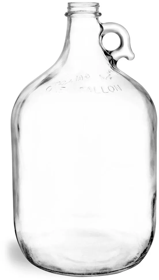 64 oz 64 oz Clear Glass Round Jugs (Bulk), Caps NOT Included