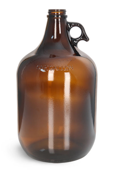 Amber Glass Jugs (Bulk) Caps NOT Included
