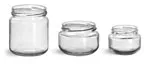 60 ml Glass Jars, Clear Glass Wide Mouth Jars