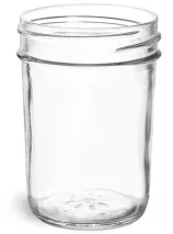 Clear Glass Jelly Jars (Bulk) Caps Not Included
