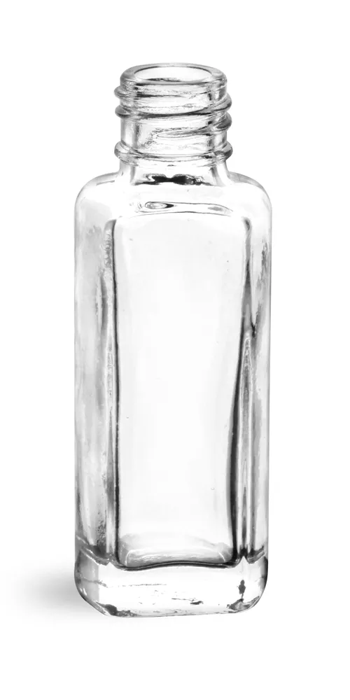 1/4 oz       Clear Glass Sample Bottles (Bulk), Caps NOT Included