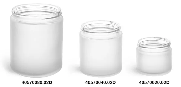 GLC-01634  4oz Straight Sided Round Jars w/ 58-400 Thermoset F217