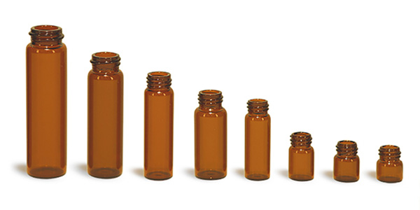 Amber Glass Vials (Bulk) Caps Not Included