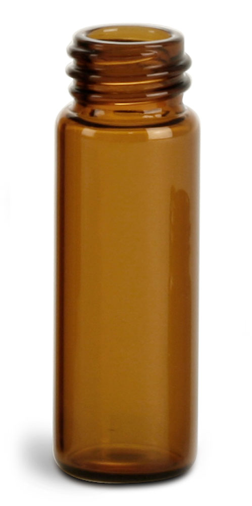 1 dram Amber Glass Vials
