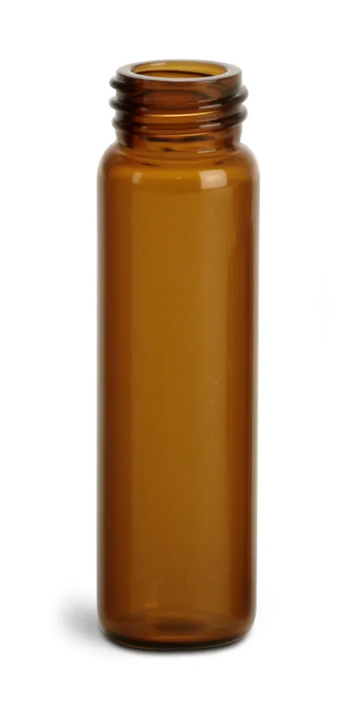 2 dram Amber Glass Vials (Bulk), Caps NOT Included