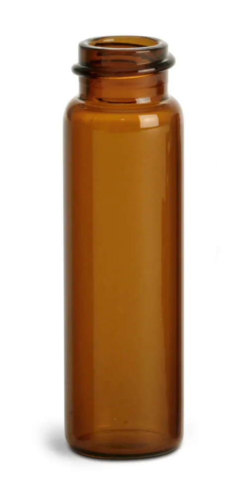 4 dram Amber Glass Vials (Bulk), Caps NOT Included