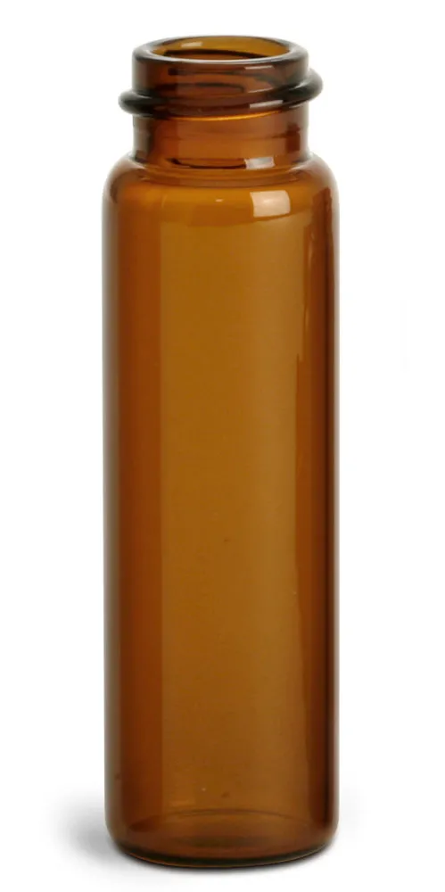 6 dram Amber Glass Vials (Bulk) Caps Not Included