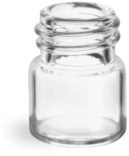 1 dram Clear Glass Vials (Bulk), Caps NOT Included