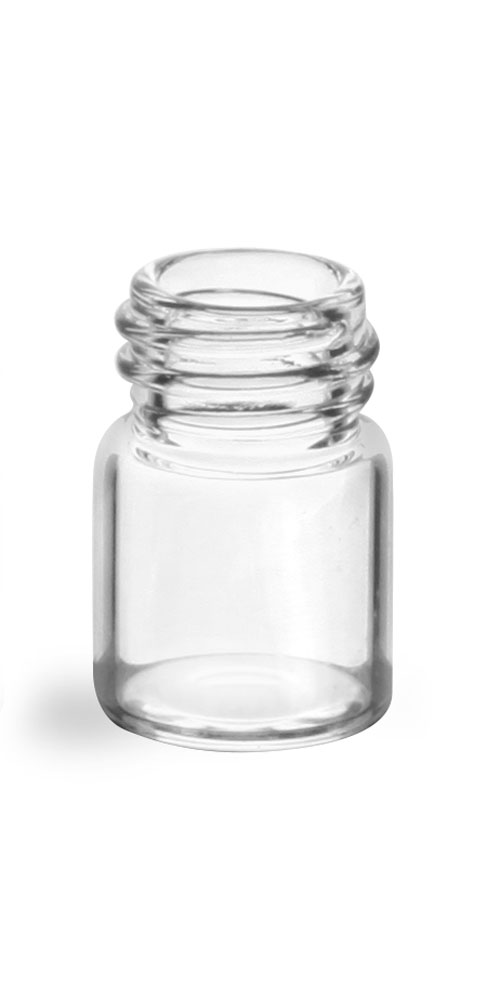 1/2 dram Clear Glass Vials (Bulk), Caps NOT Included