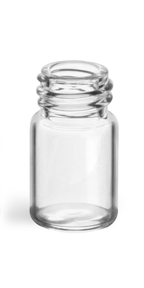 5/8 dram Clear Glass Vials (Bulk), Caps NOT Included