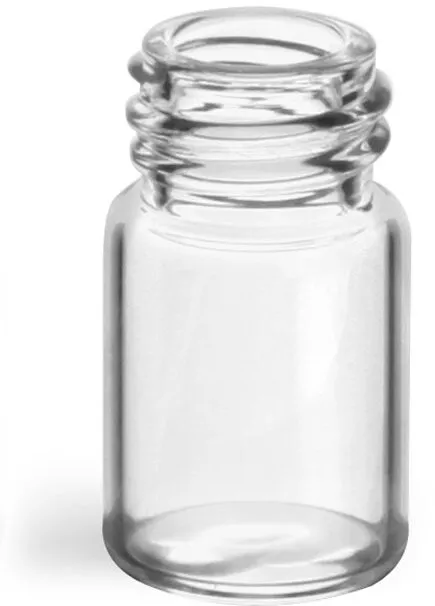 4 dram Clear Glass Vials (Bulk), Caps NOT Included