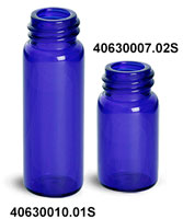 Blue Glass Vials (Bulk) Caps Not Included