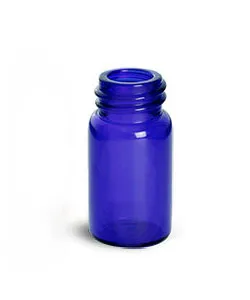 Blue Glass Vials (Bulk), Caps NOT Included