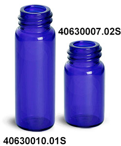 Blue Glass Vials (Bulk) Caps Not Included