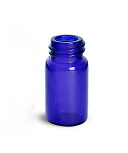 Blue Glass Vials (Bulk) Caps Not Included