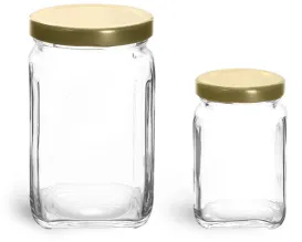 2.3 oz Clear Glass Thick Base Jars - Bulk Pallet - 5200B33BULK