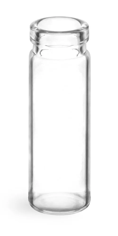 1/2 dram Clear Lip Glass Vials (Bulk), Caps NOT Included