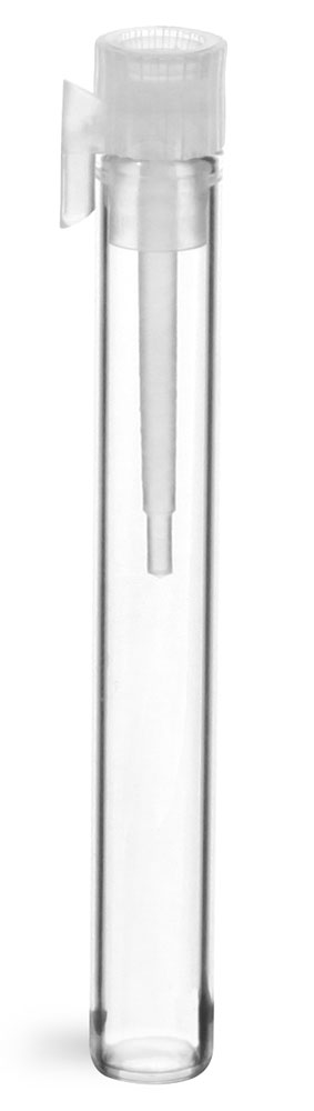 Clear Glass Perfume Sampler Vials w/ Applicator