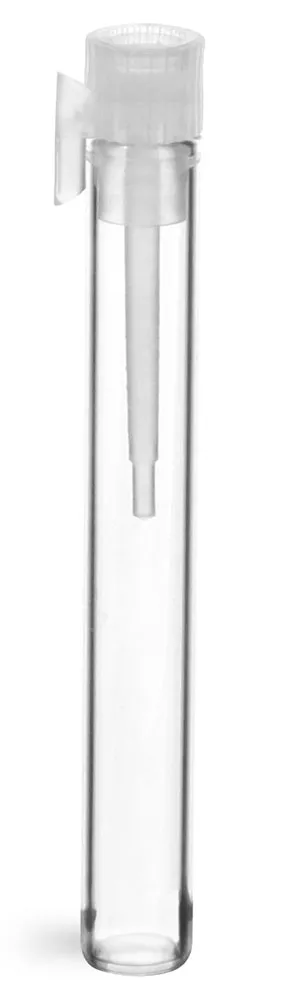 Clear Glass Perfume Sampler Vials w/ Applicator