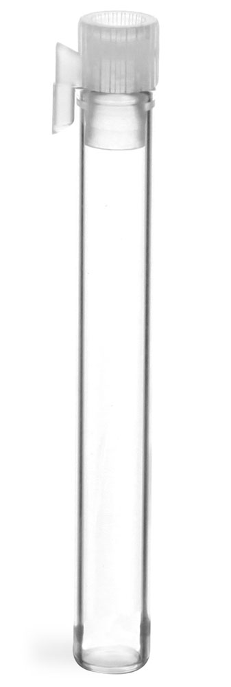 Clear Glass Perfume Sampler Vialsw/ Natural PE Stopper NO Applicator