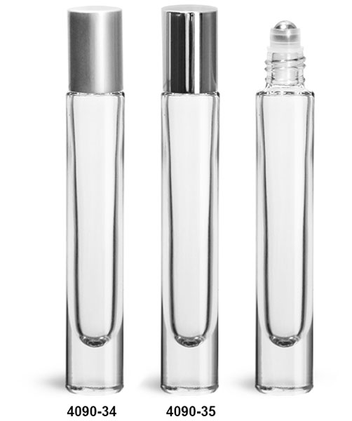 Download Sks Bottle Packaging Glass Bottles Clear Glass 10 Ml Roll On Bottles W Ball And Silver Polypropylene Caps