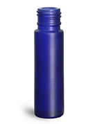 Blue Frosted Glass Roll On Bottles (Bulk), Caps NOT Included