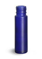 Glass Bottles, Blue Frosted Glass Roll On Containers (Bulk), Caps NOT Included
