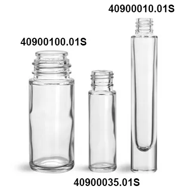 10pcs 10ml Clear Glass Bottles Candy Bottle With Aluminum Screw