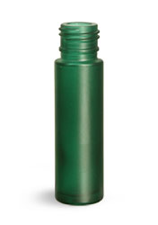 Glass Bottles, Green Frosted Glass Roll On Containers (Bulk) Caps NOT Included