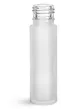 Clear Frosted Glass Roll On Bottles (Bulk), Caps NOT Included