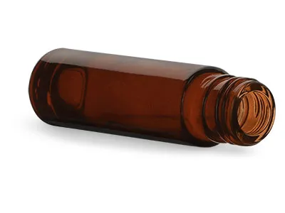 Amber Glass Roll On Bottles (Bulk), Caps NOT Included