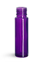 Glass Bottles, Purple Glass Roll On Containers (Bulk) Caps NOT Included