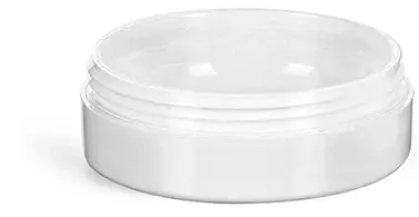 Plastic Jars, White Urea Jars (Bulk), Caps NOT Included