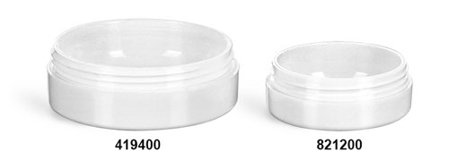 Plastic Jars, White Urea Jars (Bulk), Caps NOT Included