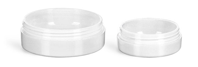 Plastic Jars, White Urea Jars (Bulk), Caps NOT Included