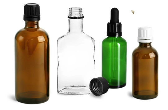 50 ml and 100 ml Glass Bottles