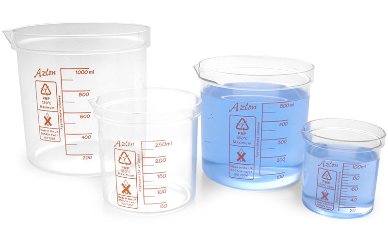Plastic Beakers, PMP Plastic Beakers