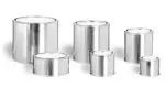 Metal Containers, Round Paint Style Metal Cans w/ Plugs