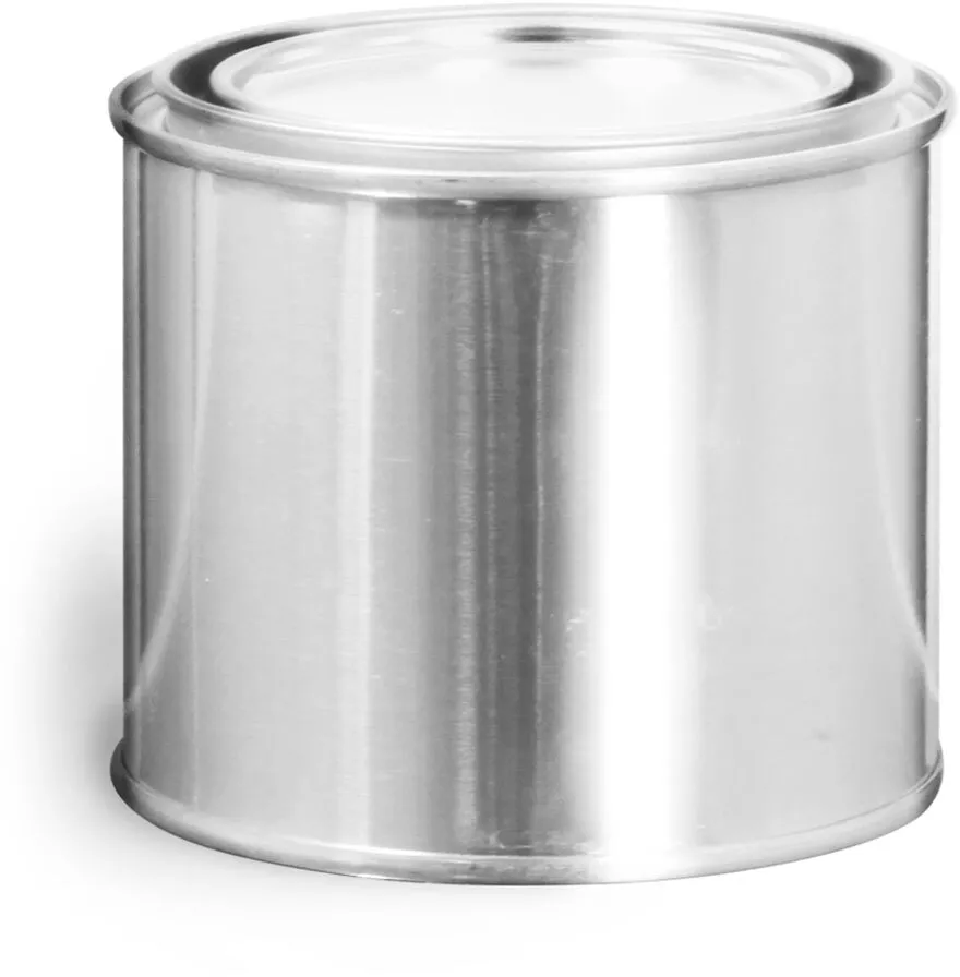 1 Quart 1 Quart Round Metal Paint Cans w/ Plugs