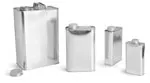 1 Quart&nbsp;1 Quart Metal Oblong Cans w/ Caps and Seal
