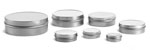 Metal Containers, Flat Metal Tins w/ Rolled Edge Covers