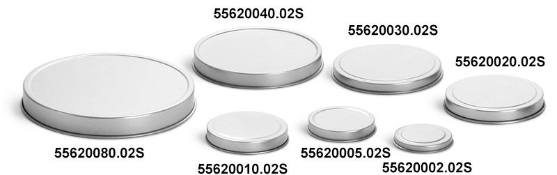 Rolled Edge Tin Cover (Bulk, No Bottoms)