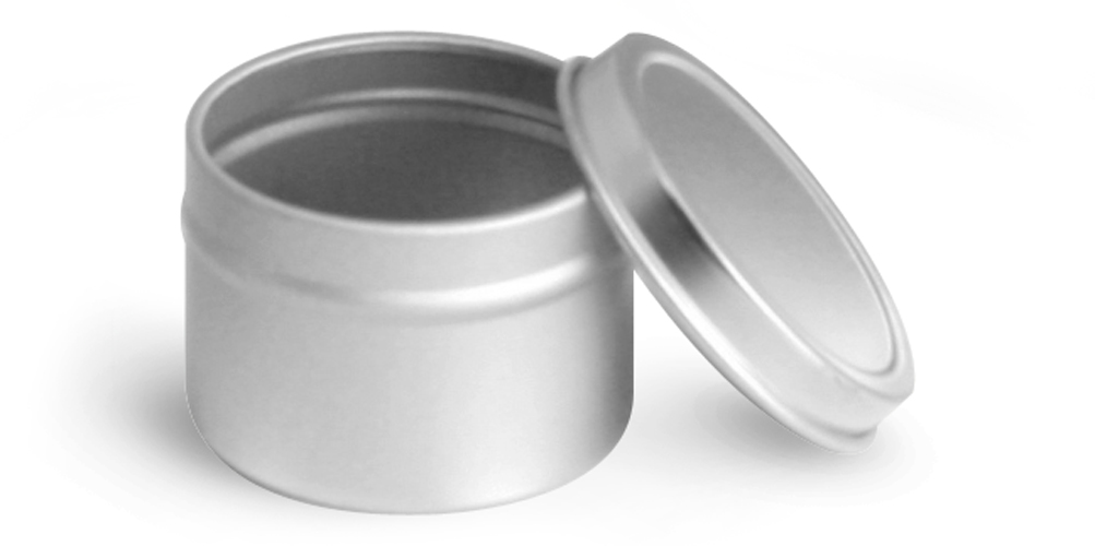 1 oz Deep Metal Tins w/ Rolled Edge Covers